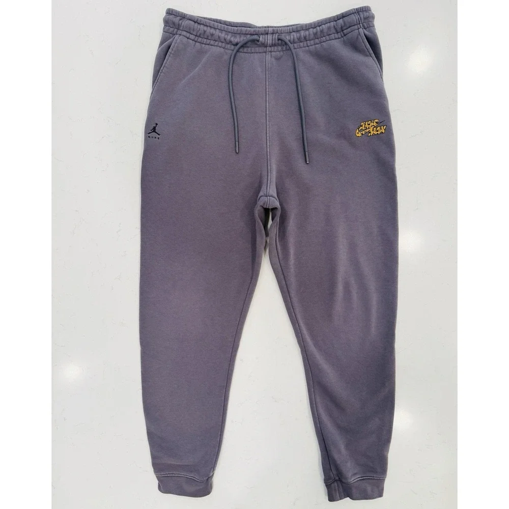 Jordan Flight MVP Hybrid Jumpman Jogger Sweatpants DQ8100-014 Grey Men's Sz L